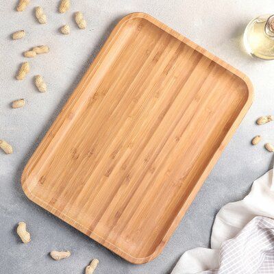 Handcrafted Bamboo Wood Tray