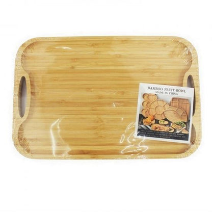 Pure Bamboo Tray with Handles