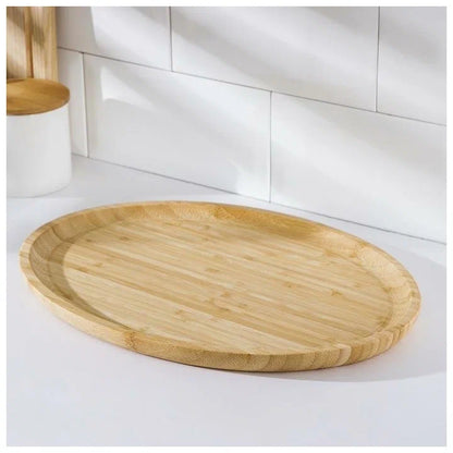 NatureCraft Round Wooden Plate